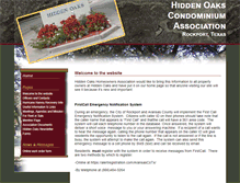 Tablet Screenshot of hiddenoakscondoassociation.com